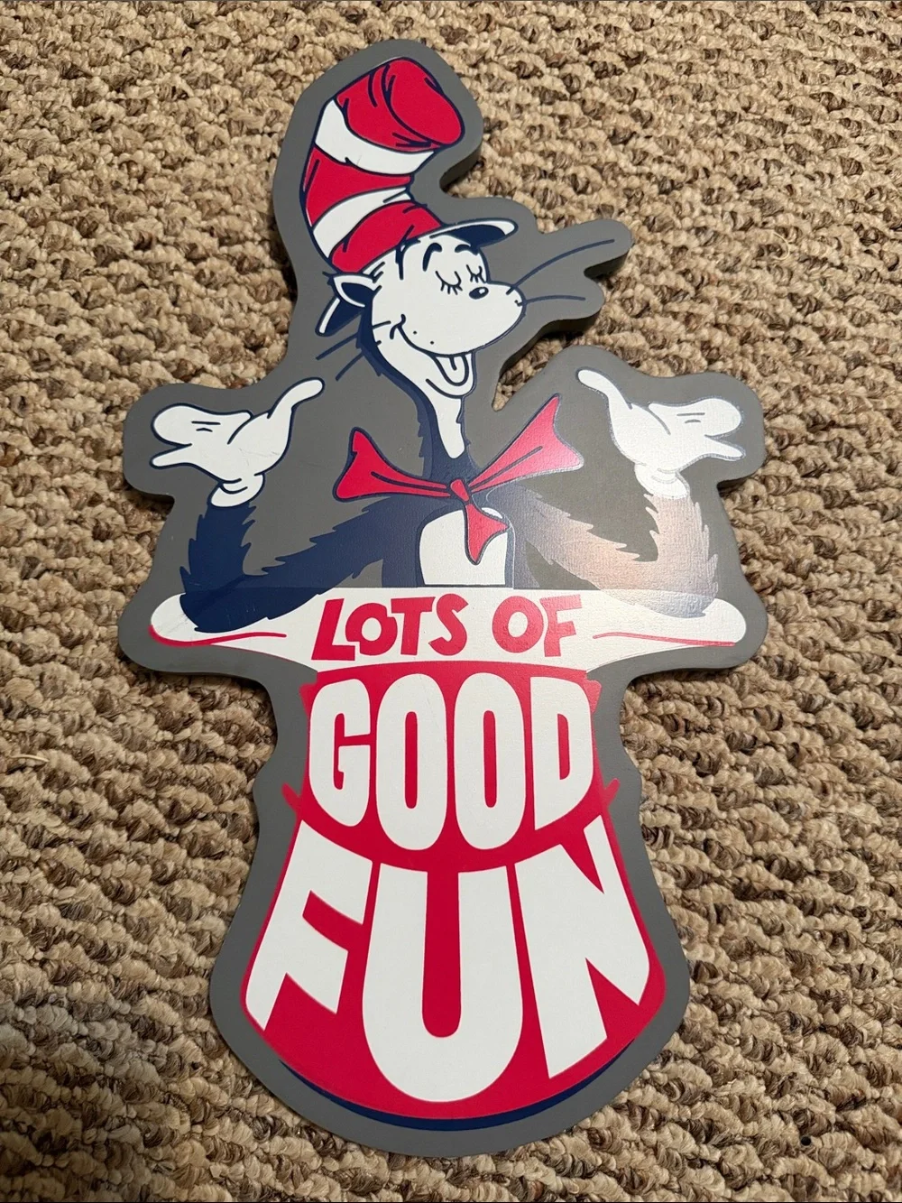 Dr. Seuss Cat in the Hat Plaque/Wall decor